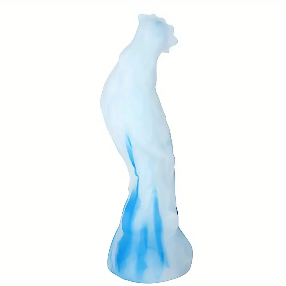 10.8in Rooster Shape Fantasy Large Silicone Soft Dildo For Anus Stimulation