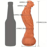 10.8in Rooster Shape Fantasy Large Silicone Soft Dildo For Anus Stimulation