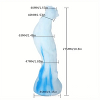 10.8in Rooster Shape Fantasy Large Silicone Soft Dildo For Anus Stimulation