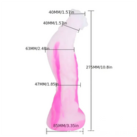 10.8in Rooster Shape Fantasy Large Silicone Soft Dildo For Anus Stimulation