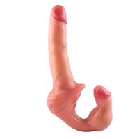 10.8in Strapless Silicone Large Soft Double Sided Strapon Dildo For Women
