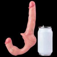 10.8in Strapless Silicone Large Soft Double Sided Strapon Dildo For Women