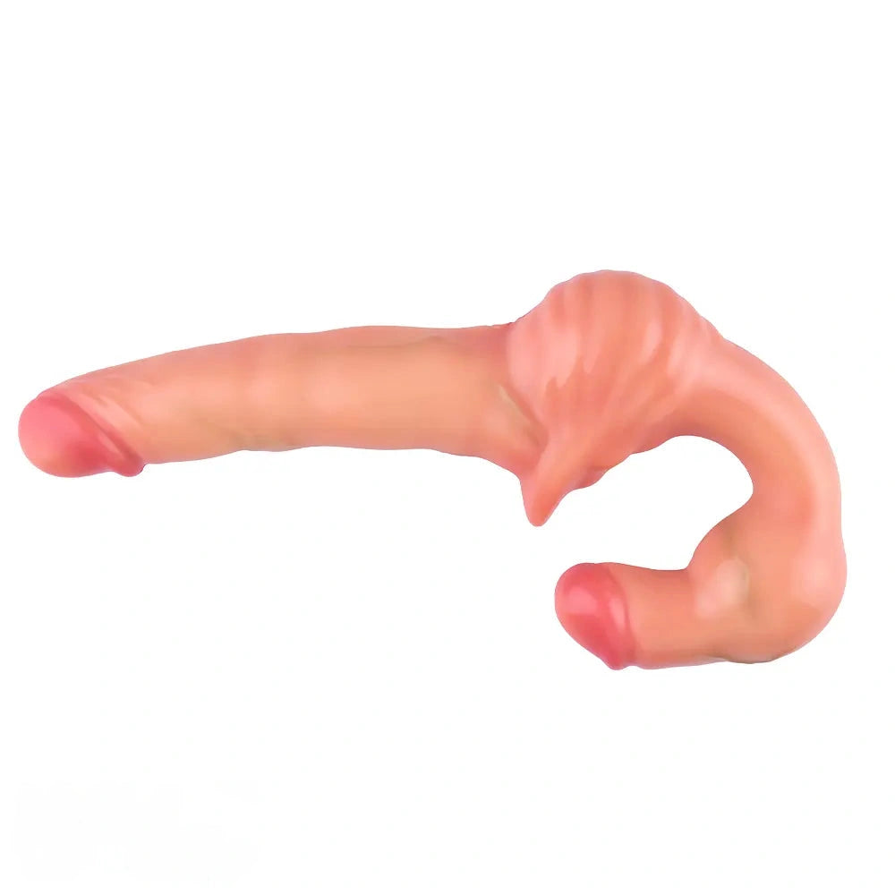 10.8in Strapless Silicone Large Soft Double Sided Strapon Dildo For Women