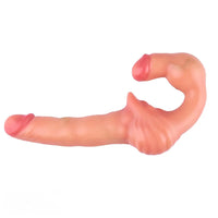 10.8in Strapless Silicone Large Soft Double Sided Strapon Dildo For Women