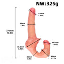 10.8in Strapless Silicone Large Soft Double Sided Strapon Dildo For Women