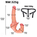 10.8in Strapless Silicone Large Soft Double Sided Strapon Dildo For Women
