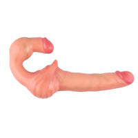10.8in Strapless Silicone Large Soft Double Sided Strapon Dildo For Women