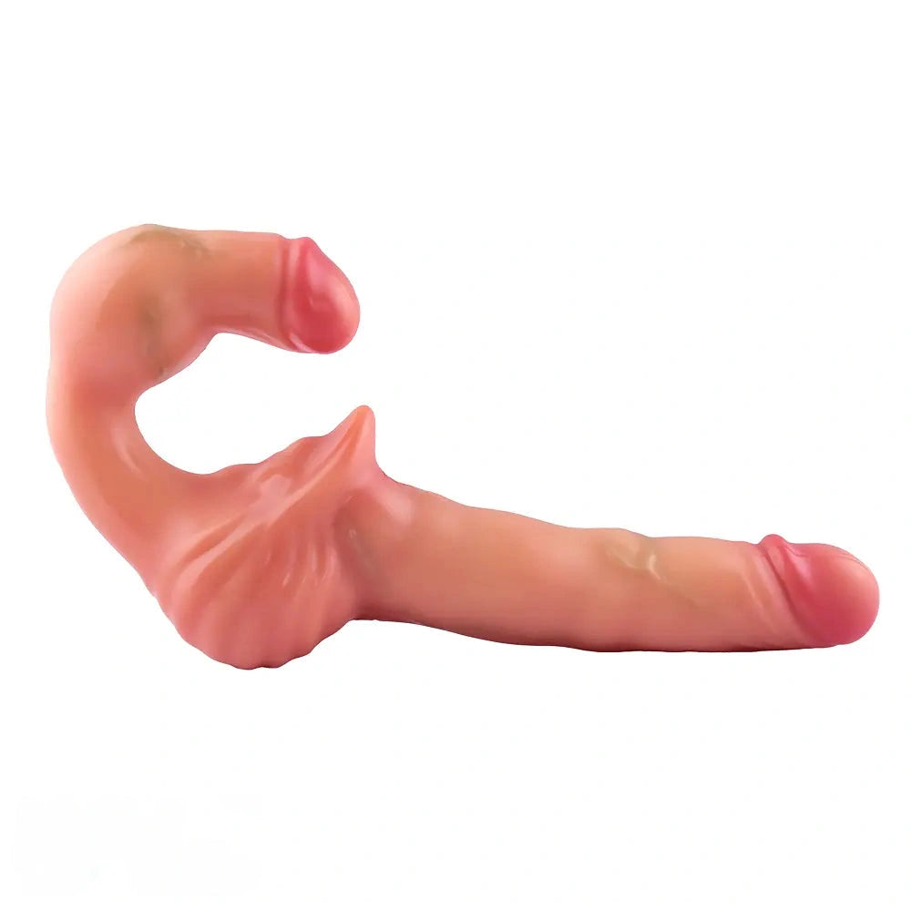 10.8in Strapless Silicone Large Soft Double Sided Strapon Dildo For Women