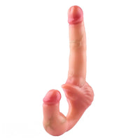 10.8in Strapless Silicone Large Soft Double Sided Strapon Dildo For Women