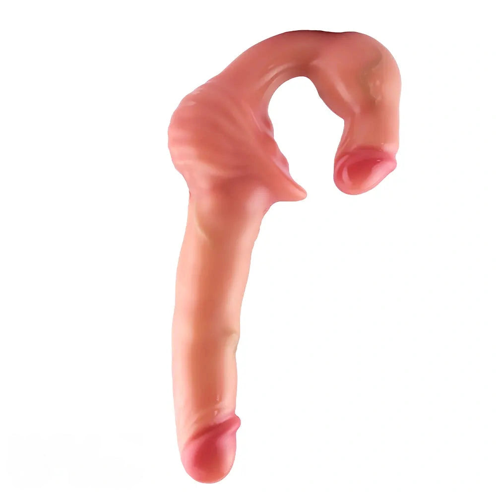 10.8in Strapless Silicone Large Soft Double Sided Strapon Dildo For Women