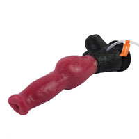 10.98in Dog Knot Ejaculating Inflatable Soft Silicone Dildo For Women