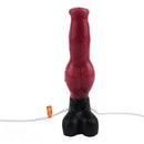 10.98in Dog Knot Ejaculating Inflatable Soft Silicone Dildo For Women