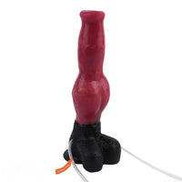 10.98in Dog Knot Ejaculating Inflatable Soft Silicone Dildo For Women