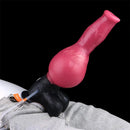 10.98in Dog Knot Ejaculating Inflatable Soft Silicone Dildo For Women