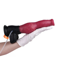 10.98in Dog Knot Ejaculating Inflatable Soft Silicone Dildo For Women