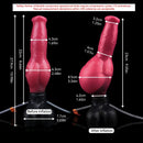 10.98in Dog Knot Ejaculating Inflatable Soft Silicone Dildo For Women