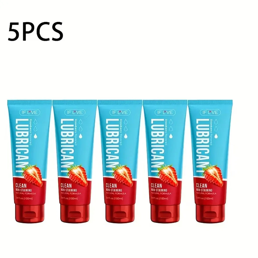 100ml 3.52oz Strawberry Flavor Long Lasting Water Based Lubricant