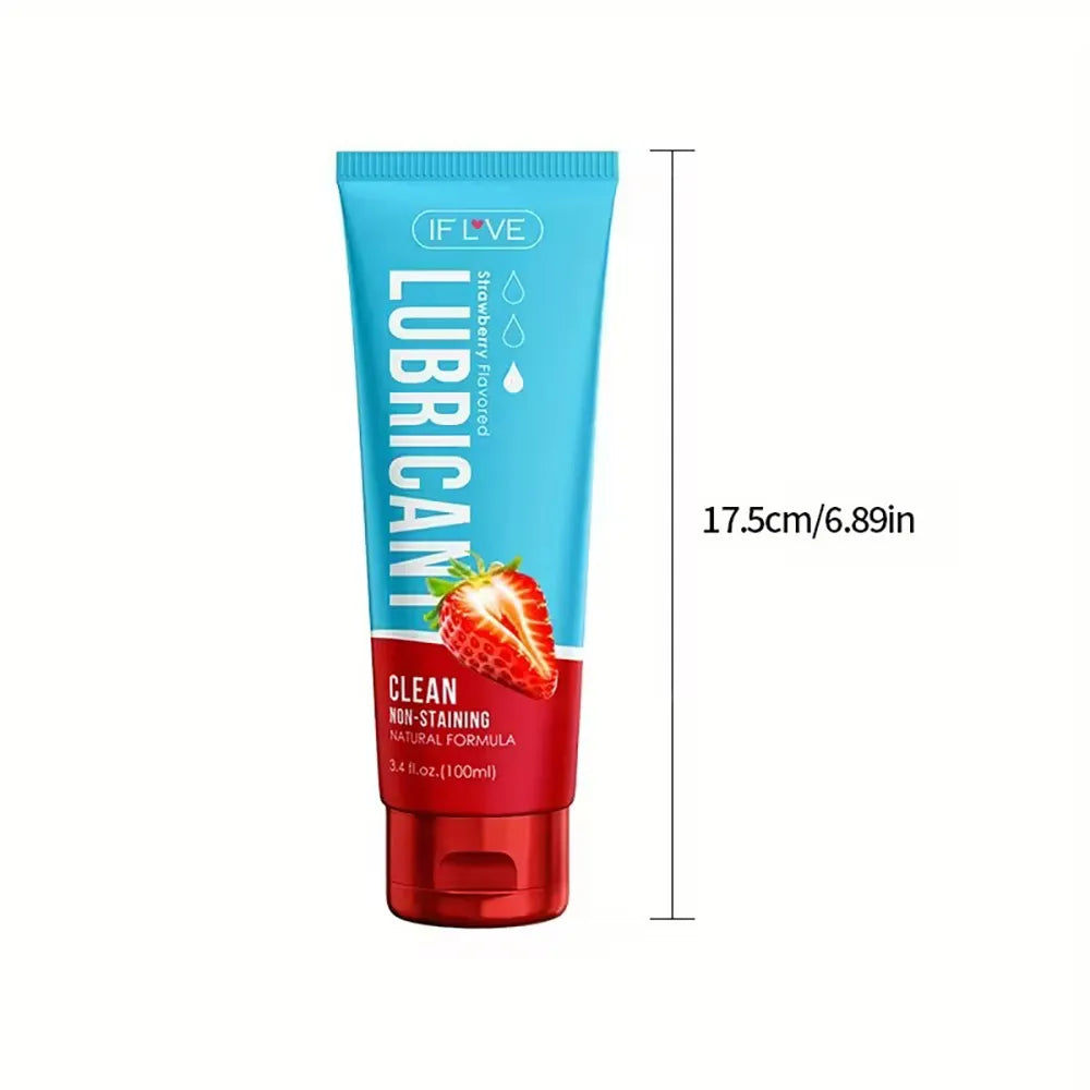 100ml 3.52oz Strawberry Flavor Long Lasting Water Based Lubricant