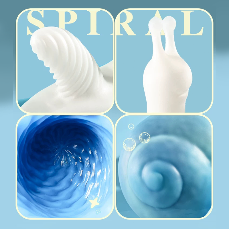 WoWo Split-Shell Snail Dual-Play Male Stroker & Prostate Massager