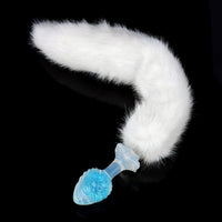 Aurora Ocean Wave Textured Crystal Silicone Anal Plug