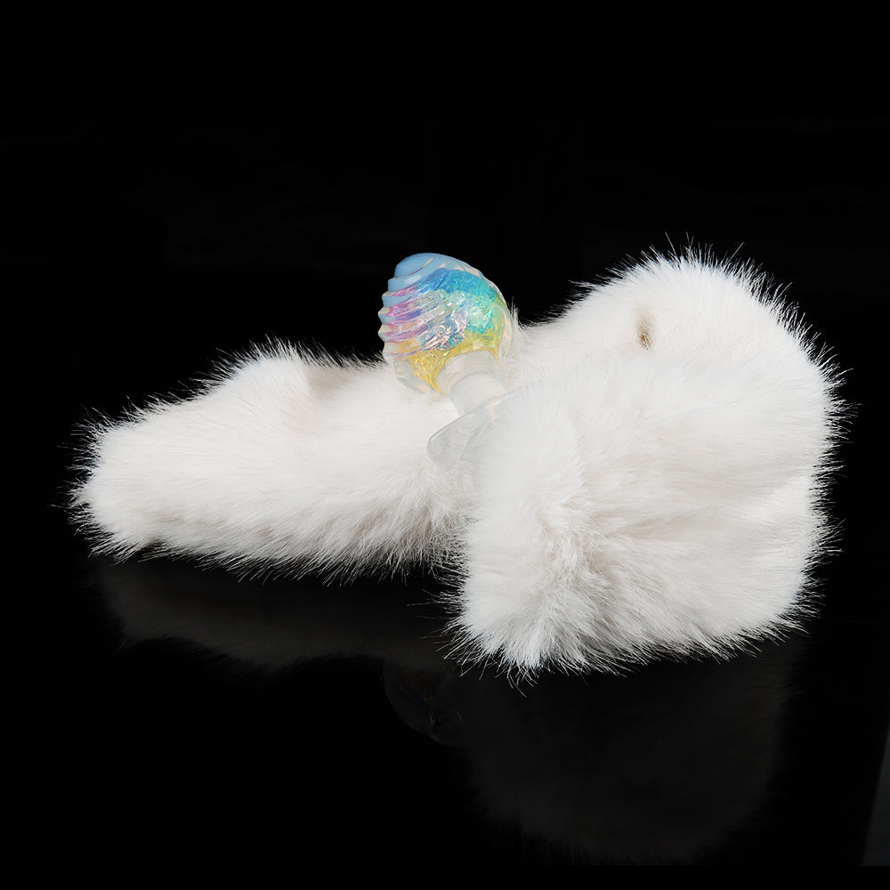 Aurora Ocean Wave Textured Crystal Silicone Anal Plug