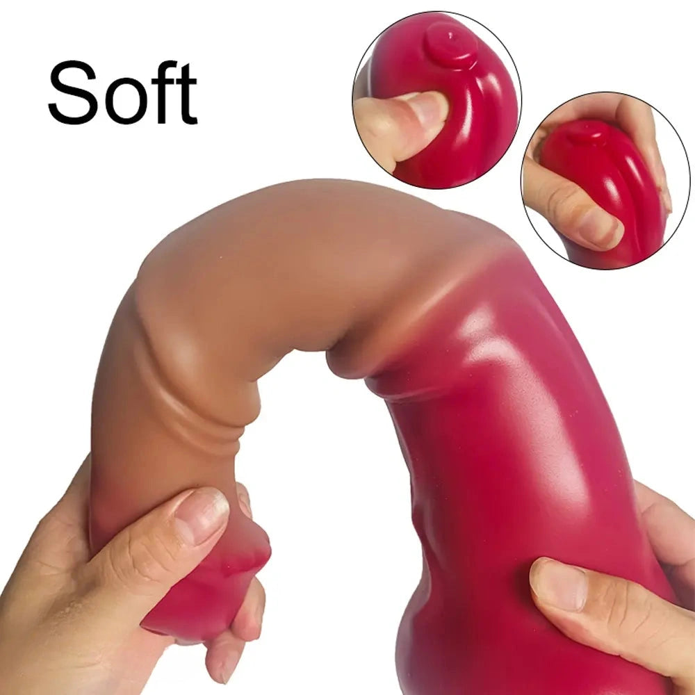 10in 11.81in 13.39in 14.57in Silicone Soft Huge Long Horse Dildo