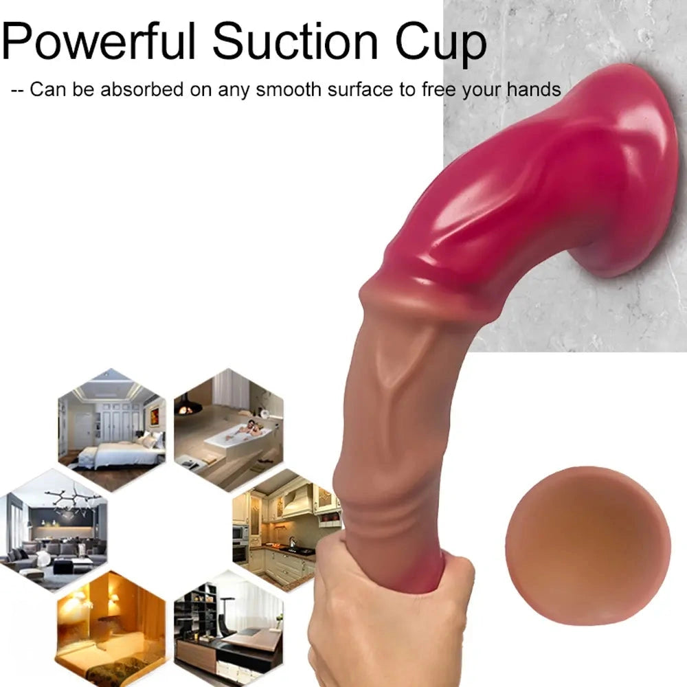 10in 11.81in 13.39in 14.57in Silicone Soft Huge Long Horse Dildo