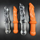 10in 12.5in Big Lifelike knife Dildo With Handle Sex Toy Masturbator