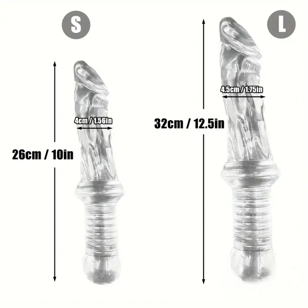 10in 12.5in Big Lifelike knife Dildo With Handle Sex Toy Masturbator