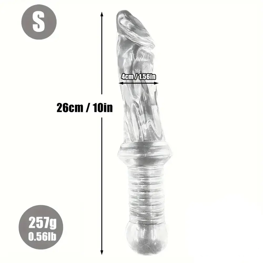 10in 12.5in Big Lifelike knife Dildo With Handle Sex Toy Masturbator