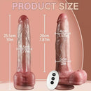 10in 3in1 Thrusting Vibrating Rotation Automatic Big Realistic Remote Dildo