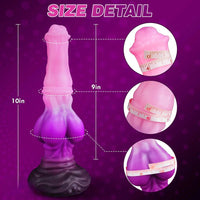 10in Big Knot Horse Penis Head Monster Silicone Masturbation Dildo