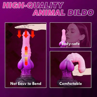 10in Big Knot Horse Penis Head Monster Silicone Masturbation Dildo