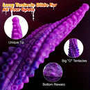 10in Big Octopus Tentacle Silicone Soft Dildo For Anal Prostate