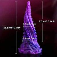 10in Big Octopus Tentacle Silicone Soft Dildo For Anal Prostate