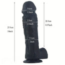 10in Big Silicone Soft Cock Thick Lifelike Skin Feeling Strap on Dildo