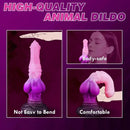 10in Double Egg Monster Large Liquid Silicone Fantasy Alien Knot Anal Dildo