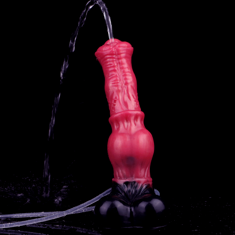 10in Horse Knot Silicone Soft Big Ejaculating Dildo G-Spot Stimulato Massager