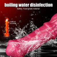 10in Horse Knot Silicone Soft Big Ejaculating Dildo G-Spot Stimulato Massager