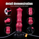 10in Horse Knot Silicone Soft Big Ejaculating Dildo G-Spot Stimulato Massager