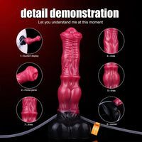 10in Horse Knot Silicone Soft Big Ejaculating Dildo G-Spot Stimulato Massager