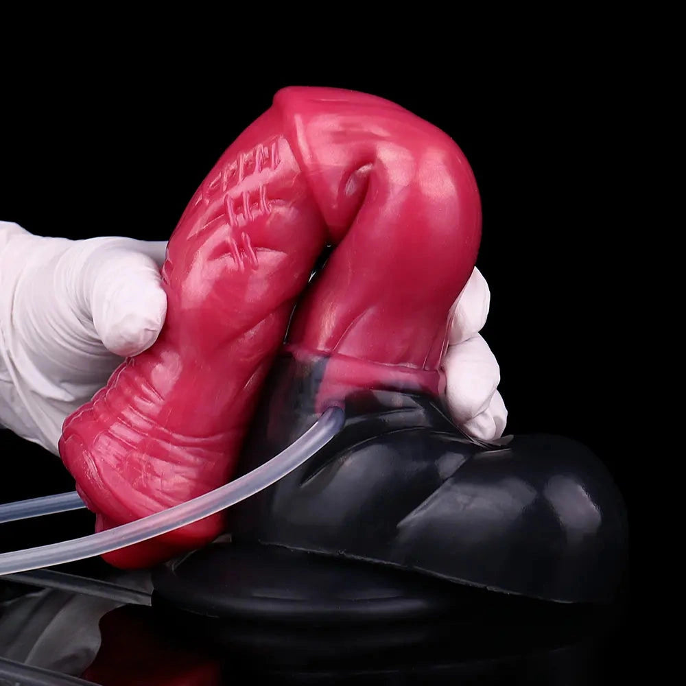 10in Horse Knot Silicone Soft Big Ejaculating Dildo G-Spot Stimulato Massager