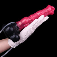 10in Horse Knot Silicone Soft Big Ejaculating Dildo G-Spot Stimulato Massager