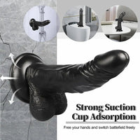 10in Huge Penis Soft Real Skin Big Suction Cup Dildo Women Anal Sex Toy
