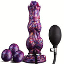10in Monster Fantasy Ovipositor Inflatable Pump Knotted Animal Dildo