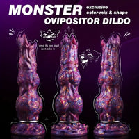 10in Monster Fantasy Ovipositor Inflatable Pump Knotted Animal Dildo