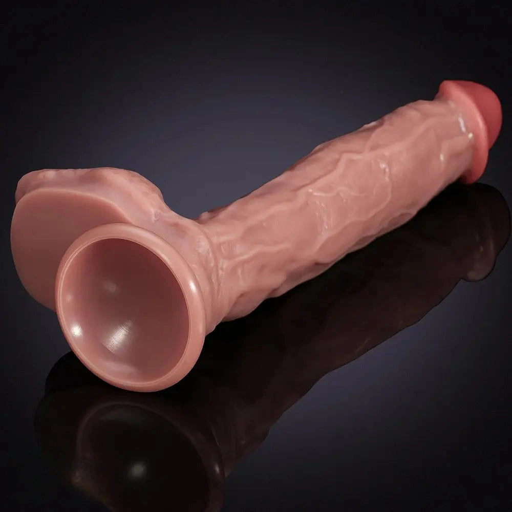 10in Oversized Huge Thick Skin Feeling Dildo For Anal Female Sex Toy