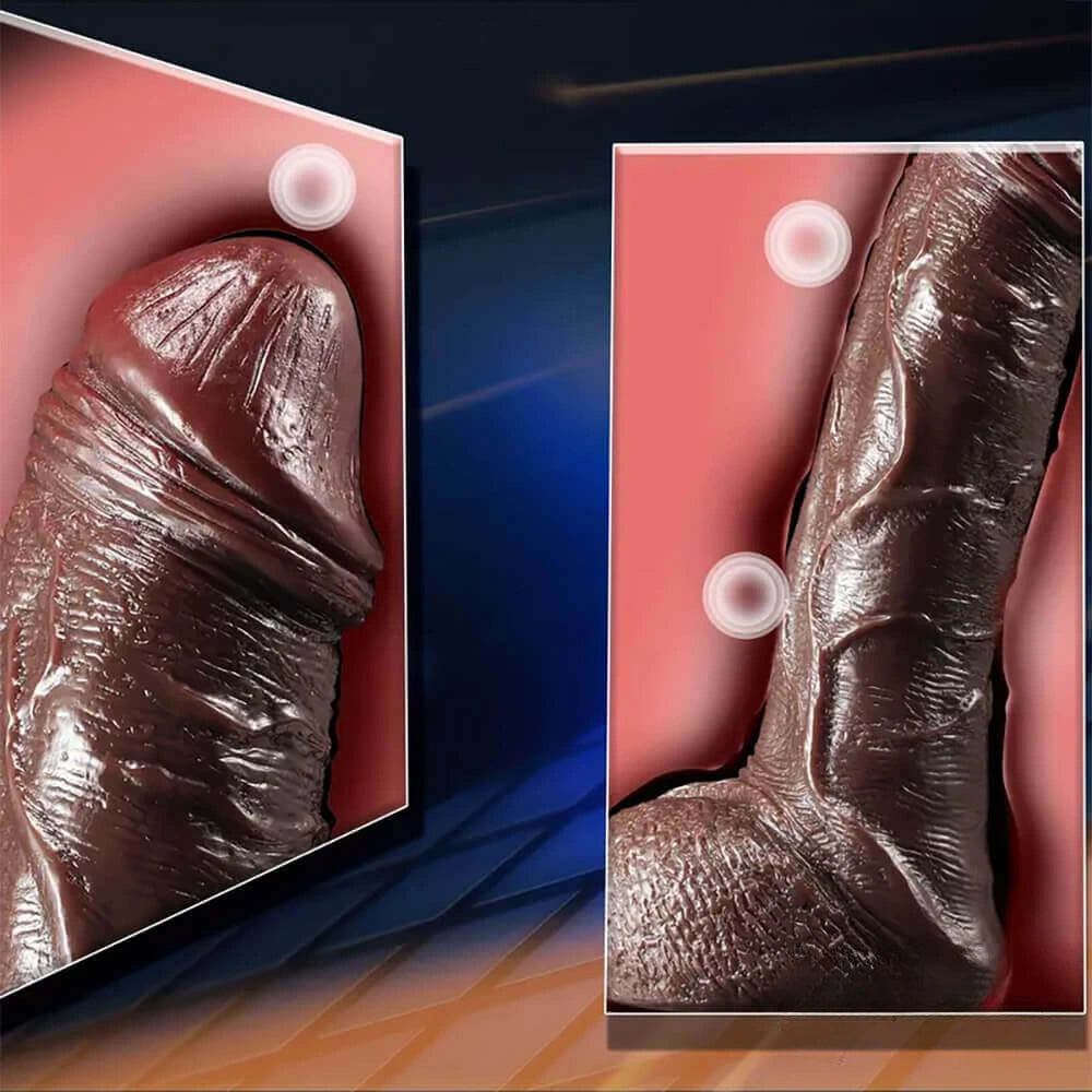 10in Realistic Skin Feel Like Soft Liquid Silicone Dildo For Sex Play
