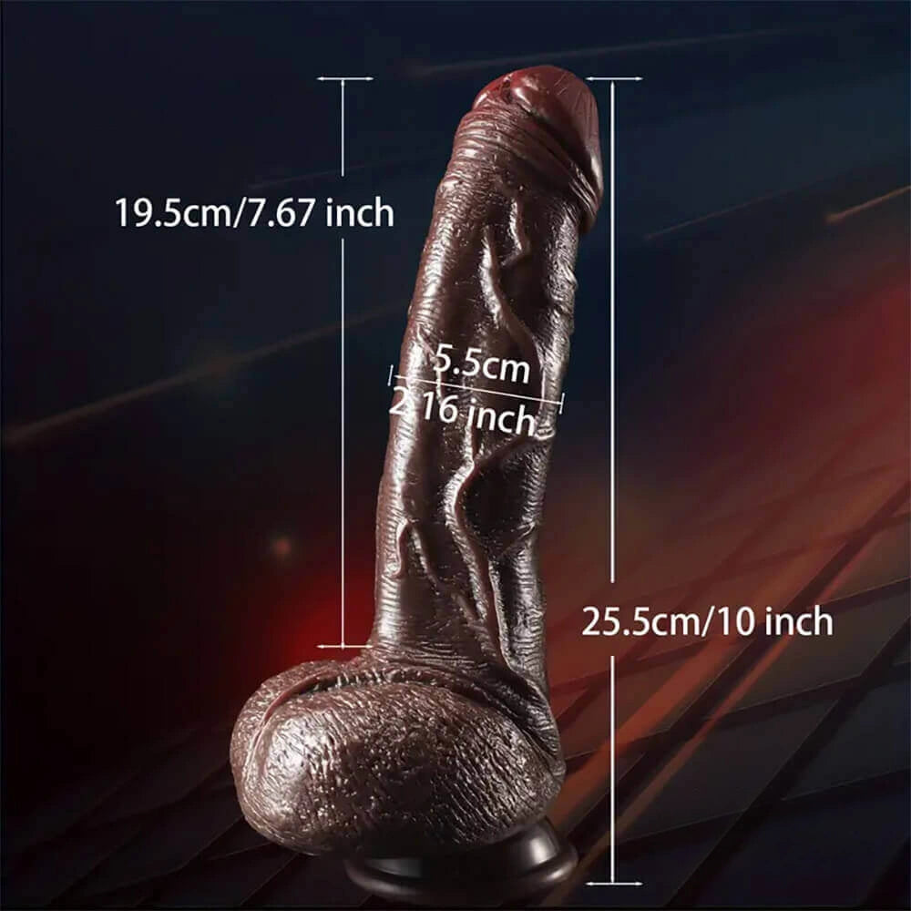 10in Realistic Skin Feel Like Soft Liquid Silicone Dildo For Sex Play