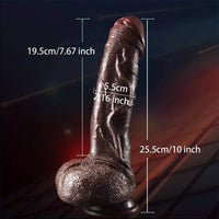 10in Realistic Skin Feel Like Soft Liquid Silicone Dildo For Sex Play